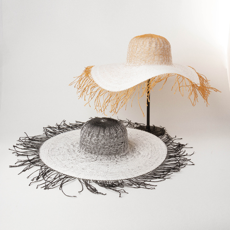 Beach sun protection straw hat