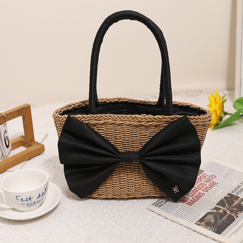 Art Beach Straw Woven Bag