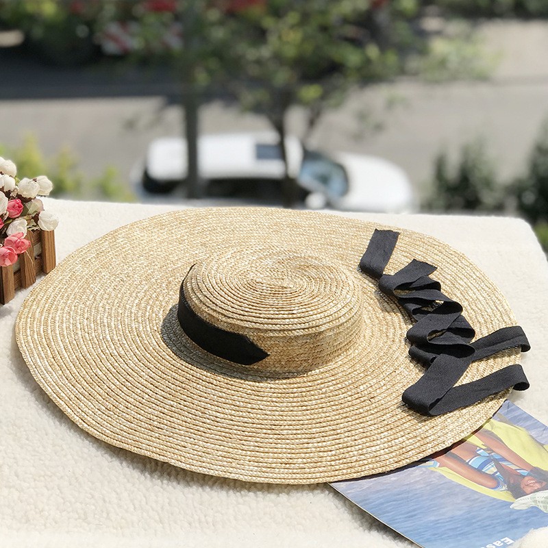 Large sun shading straw hat