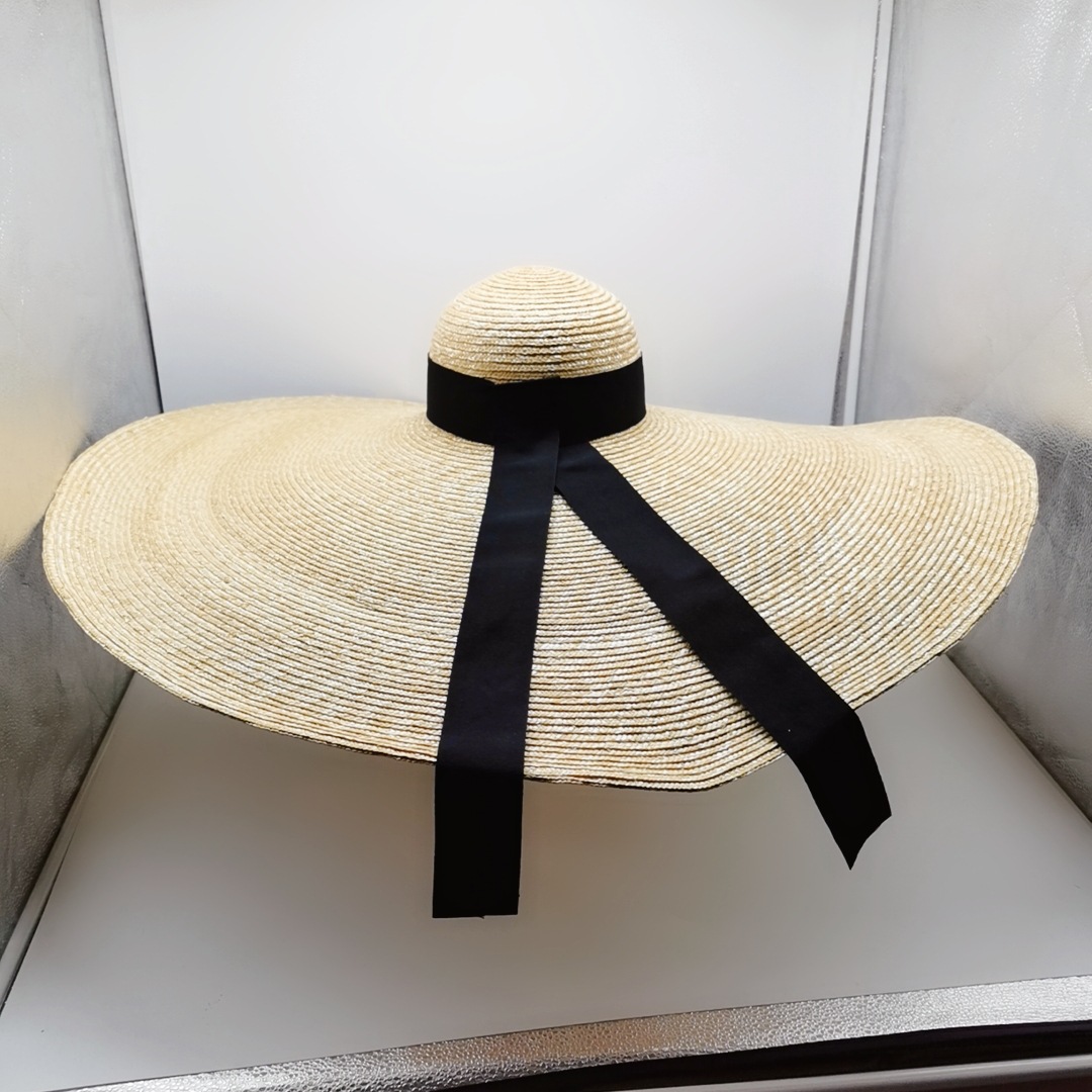 Large sun shading straw hat