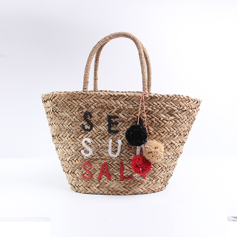 Environmentally friendly straw woven bags