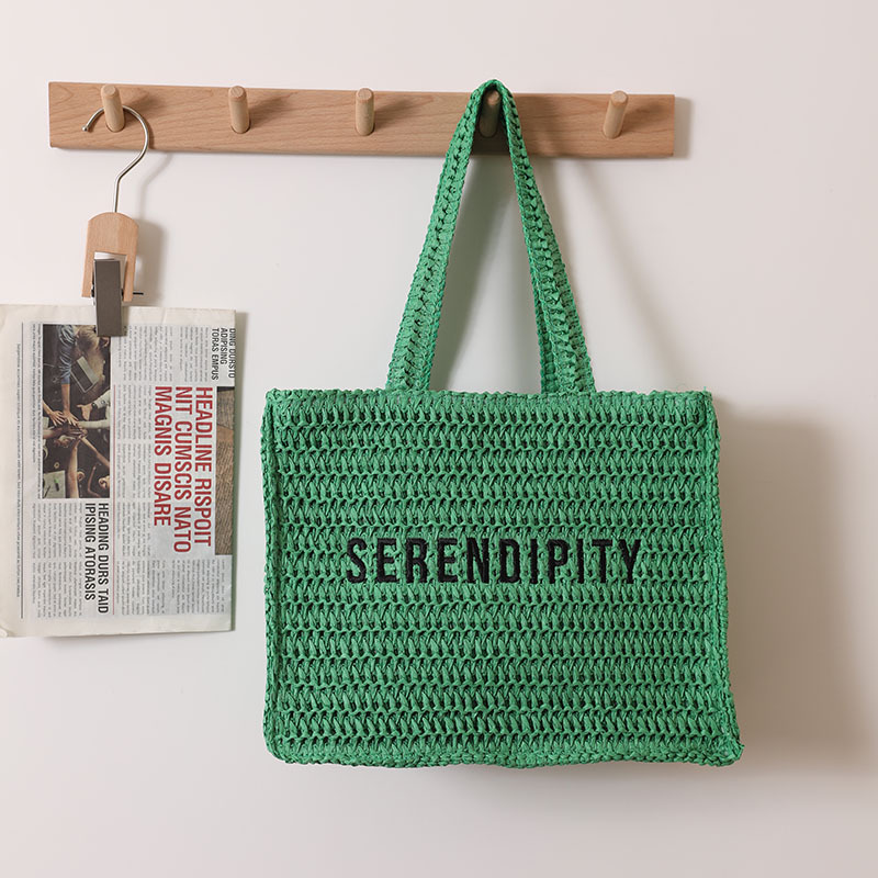 Environmentally friendly straw woven bags