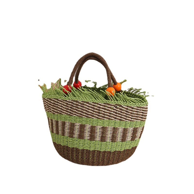 Environmentally friendly straw woven bags