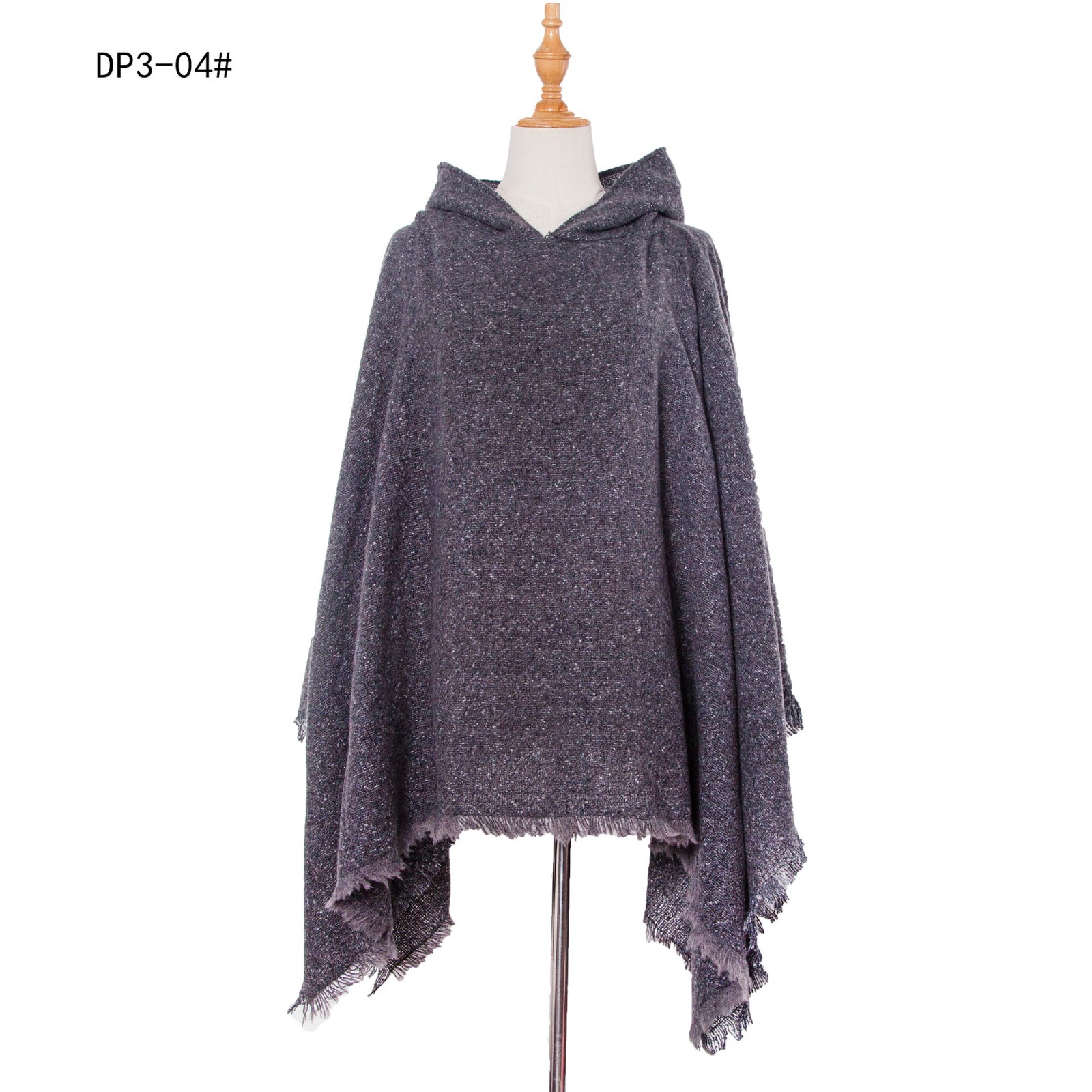 New style of spiky hooded cape shawl