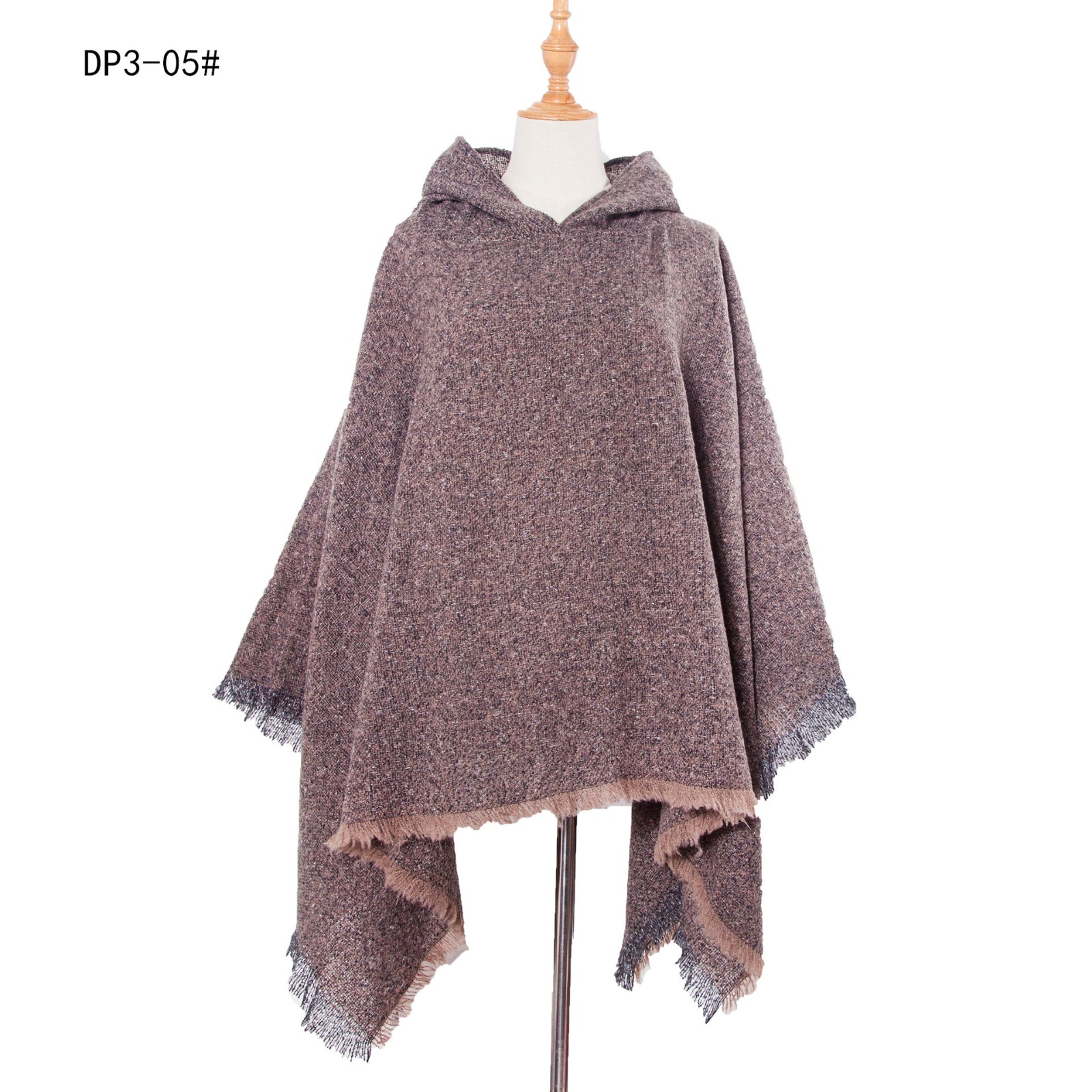 New style of spiky hooded cape shawl