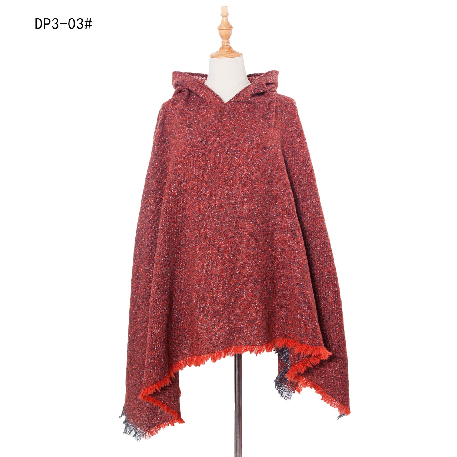 New style of spiky hooded cape shawl