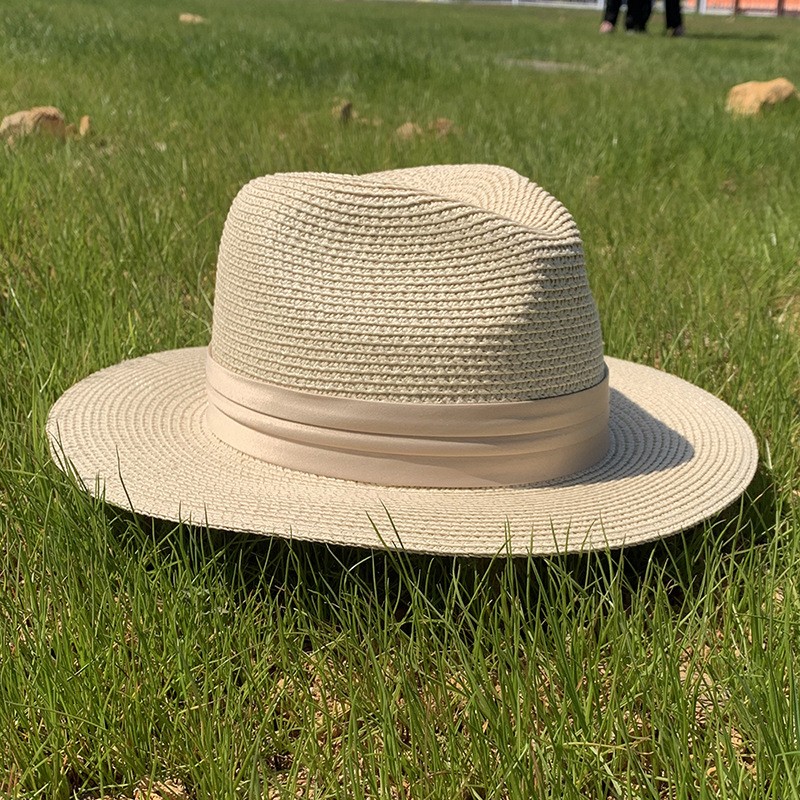 Panama straw hat, flat topped straw hat, large brimmed straw hat