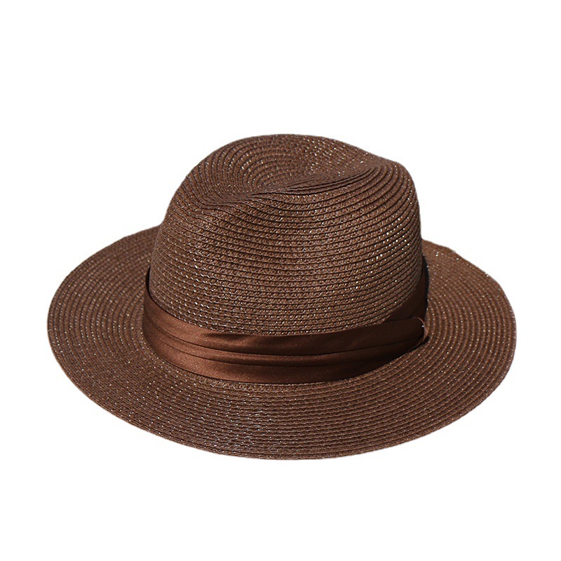 Panama straw hat, flat topped straw hat, large brimmed straw hat