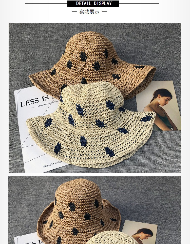 Beach hat folding fisherman's hat holiday sun hat