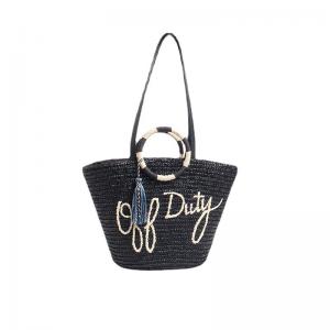 Art Beach Straw Woven Bag