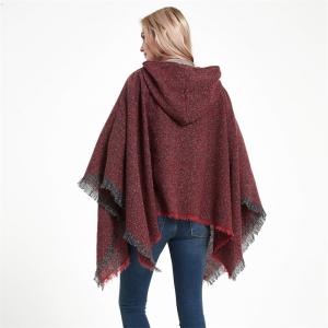 Cloak With Fringed Hem