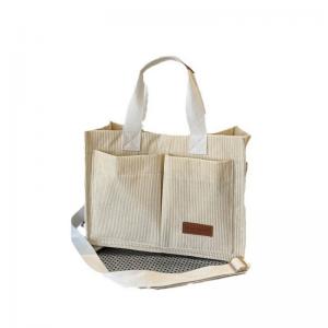 Corduroy large capacity fashion handbag