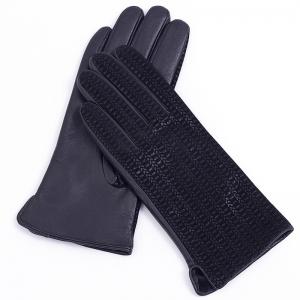 Genuine Leather Touch Screen Gloves 