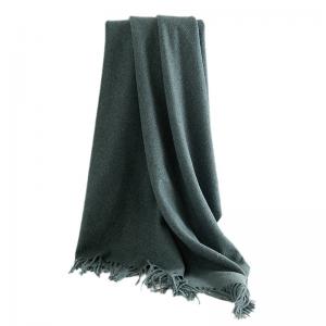 Men's classic long cashmere winter scarf