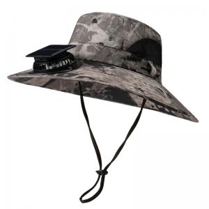 Camo Solar Fan Hat For Men