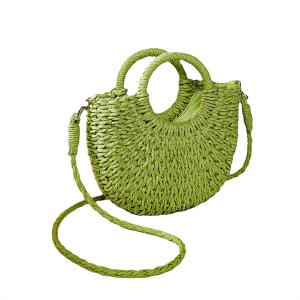 Wicker Clutch Bag Crossbody Handbag