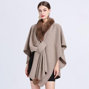 Otter Rabbit Fur Collar Cloaks