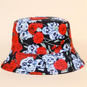 Rose Flower Print Bucket 