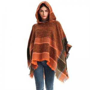  Scottish Checked Poncho 